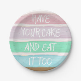 Heb je Cake Papieren Bordje