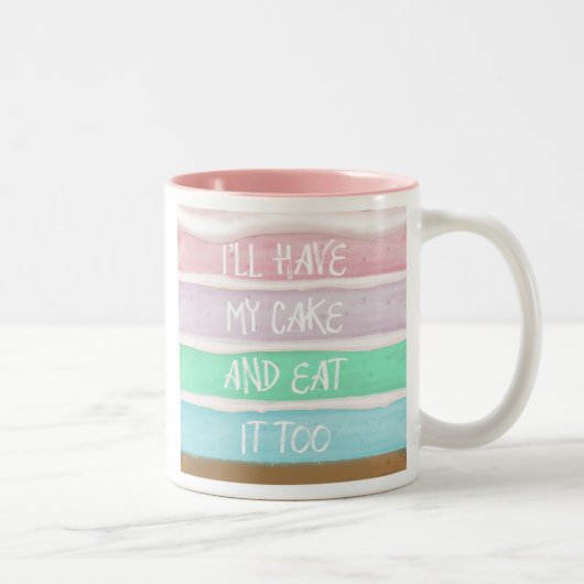 Heb je Cake Tweekleurige Koffiemok (Rechts)