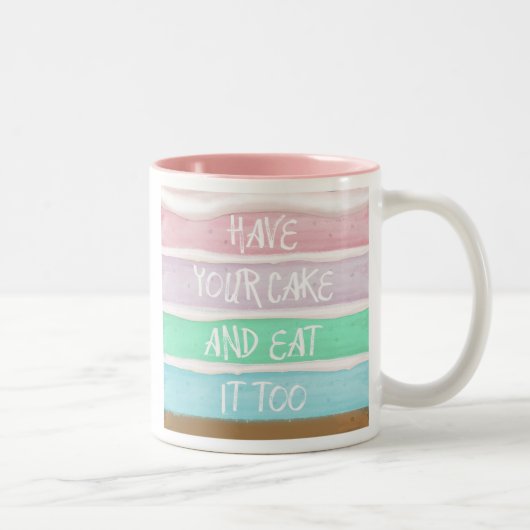 Heb je Cake Tweekleurige Koffiemok (Rechts)