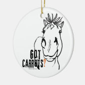 Heb je Carrots? Keramisch Ornament (Links)
