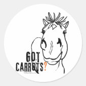Heb je Carrots? Ronde Sticker (Voorkant)