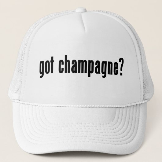 Heb je champagne? trucker pet (Voorkant)