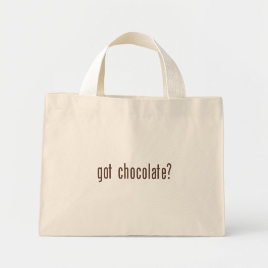 Heb je chocolade? canvas tas (Voorkant)