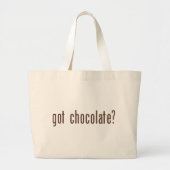 Heb je chocolade? grote tote bag (Voorkant)