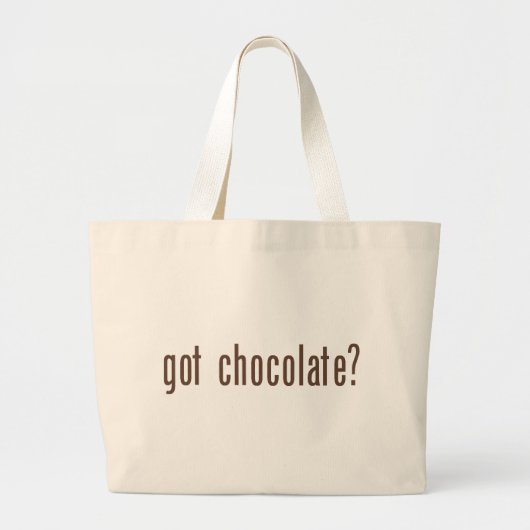 Heb je chocolade? grote tote bag (Voorkant)