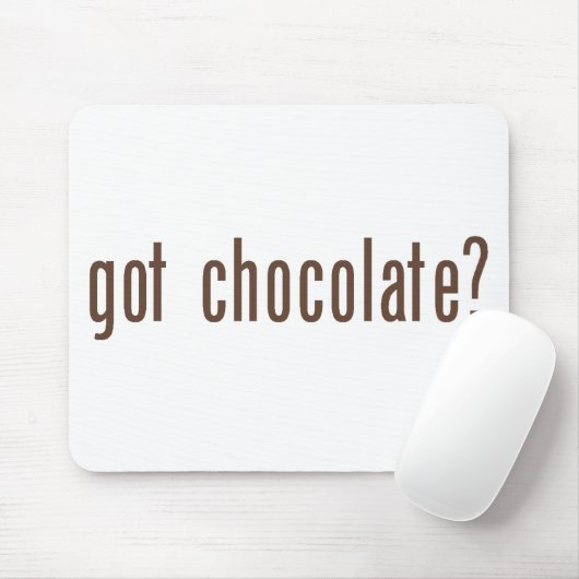 "Heb je chocolade?" Mousepad Muismat (Met muis)