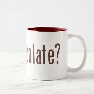 Heb je chocolade? tweekleurige koffiemok