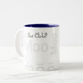 Heb je CLL? Tweekleurige Koffiemok (Voorkant links)