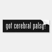 Heb je CP? Bumpersticker (Voorkant)