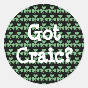 Heb je Craic? Ronde Sticker