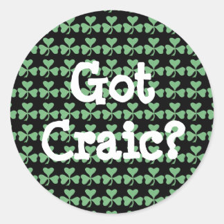 Heb je Craic? Ronde Sticker
