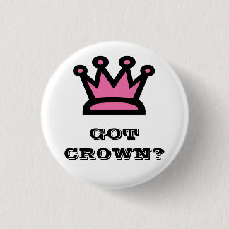 Heb je Crown? Ronde Button 3,2 Cm
