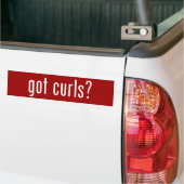 Heb je Curls? Bumpersticker (Op Truck)