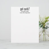 Heb je Curls? Gepersonaliseerd Briefhoofd (Staand voorkant)