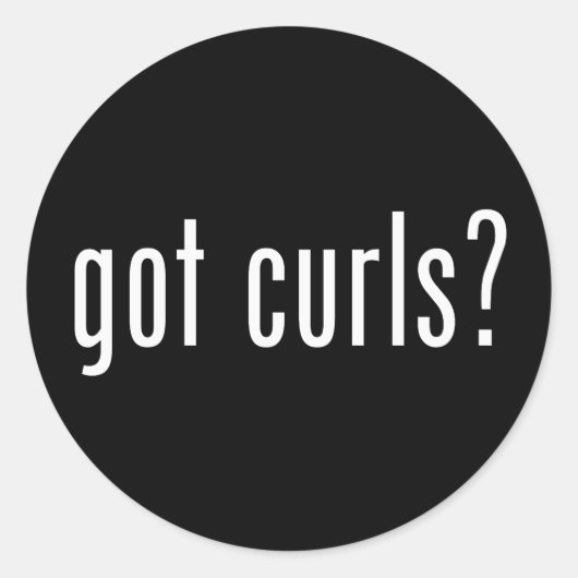 Heb je Curls? Ronde Sticker (Voorkant)