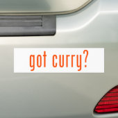 Heb je curry? bumpersticker (Op auto)
