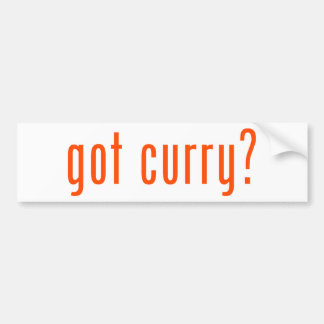 Heb je curry? bumpersticker