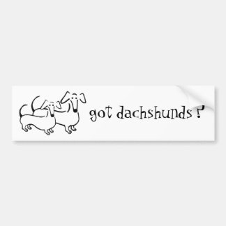 Heb je dachshunds? Bumpersticker