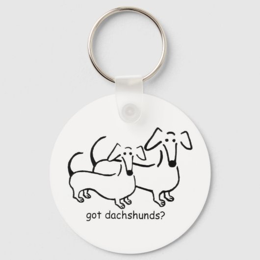 Heb je dachshunds? Button Sleutelhanger (Voorkant)
