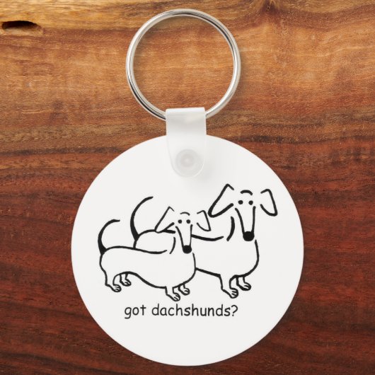 Heb je dachshunds? Button Sleutelhanger (Voorkant)