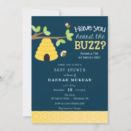 Heb je de Buzz gehoord? Bijen Baby shower Kaart