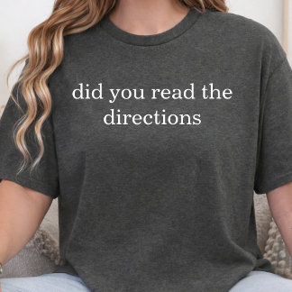 Heb Je De Instructies Gelezen Docent Terug Naar Sc T-shirt