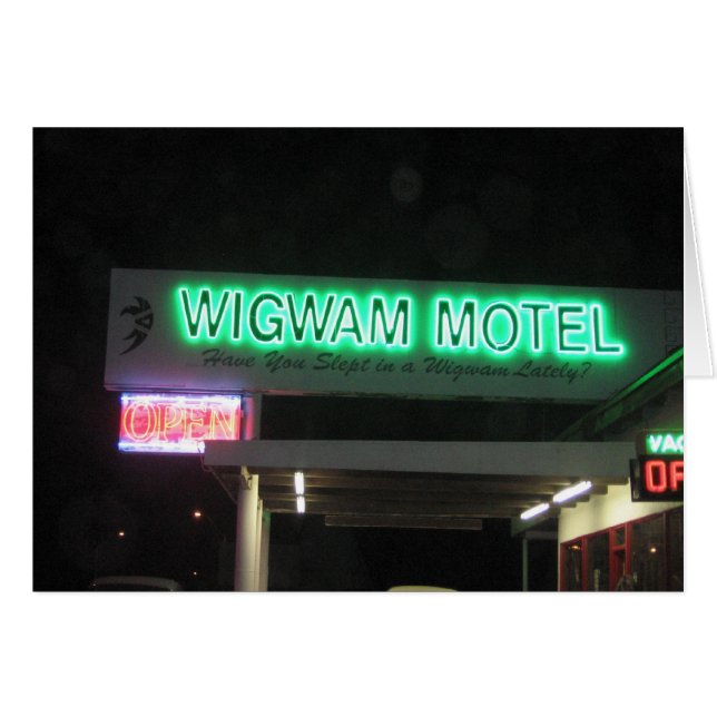 Heb je de laatste tijd in een Wigwam geslapen? (Voorkant Horizontaal)