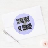 Heb je de moed? 3-inch Jumbo Stickers (Envelop)