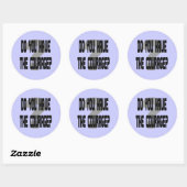 Heb je de moed? 3-inch Jumbo Stickers (Vel)