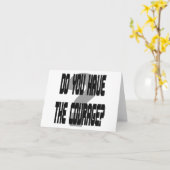 Heb je de moed? Notecard Kaart (Gele Bloem)