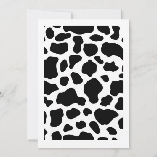 Heb je de Moos Koe Boy 2nd Birthday Invi gehoord Kaart (Achterkant)