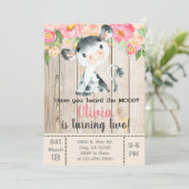 Heb je de moos koe uitnodiging gehoord. uitnodigin (Staand voorkant)