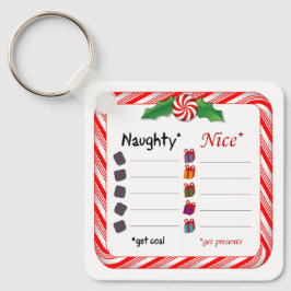Heb je de Naughty of Nice List gemaakt? Sleutelhanger