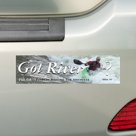Heb je de rivier? III Bumpersticker (Op auto)