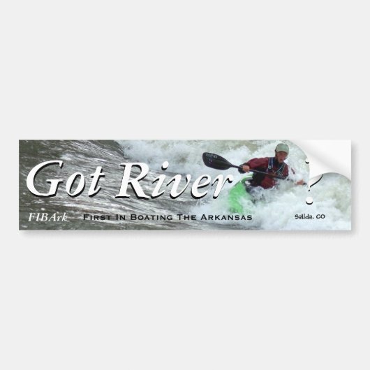 Heb je de rivier? III Bumpersticker (Voorkant)
