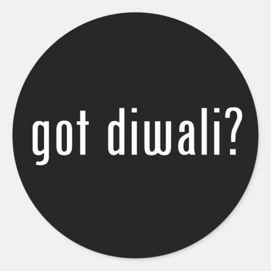 Heb je Diwali? Ronde Sticker (Voorkant)