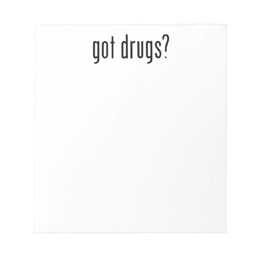 Heb je drugs? notitieblok (Voorkant)