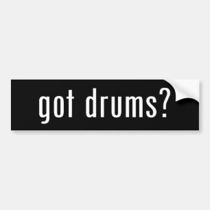 Heb je drums? bumpersticker