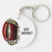 Heb je Drums? Drummer Snare Drum Percussion Drummi Sleutelhanger (Achterkant)