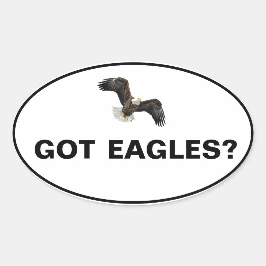 Heb je Eagles? Ovale Sticker (Voorkant)