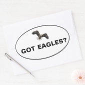 Heb je Eagles? Ovale Sticker (Envelop)