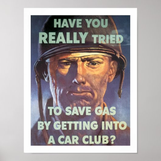 Heb je echt geprobeerd benzine te besparen... poster (Voorkant)