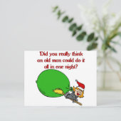 Heb je echt nagedacht? feestdagenkaart (Staand voorkant)