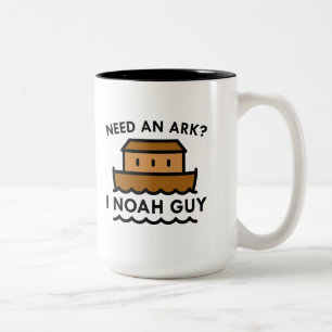 Heb je een Ark nodig? Ik Noah Guy. Tweekleurige Koffiemok