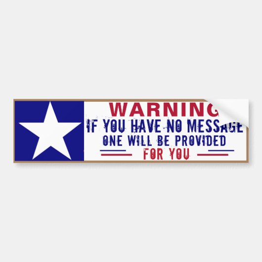 Heb je een bericht? bumpersticker (Voorkant)