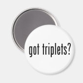 Heb je een drieling? magneet (Voorkant / Achterkant)