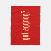 Heb je een eiertje ? fleece deken (Voorkant)