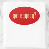 Heb je een eiertje ? ovale sticker (Tas)