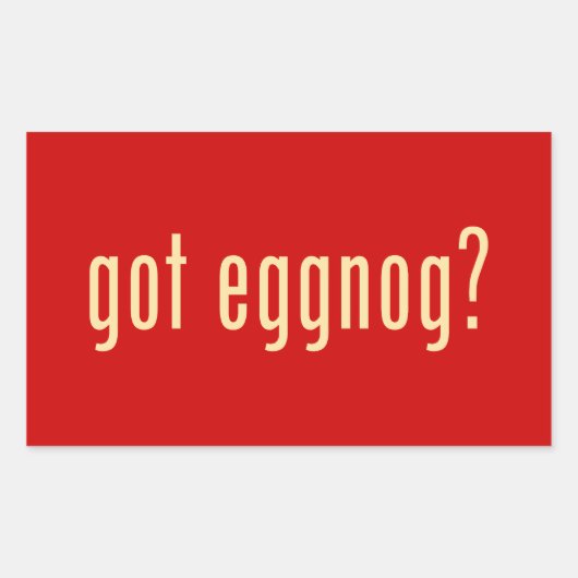 Heb je een eiertje ? rechthoekige sticker (Voorkant)