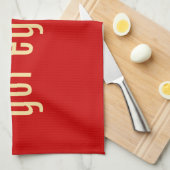 Heb je een eiertje ? theedoek (Quarter Fold)